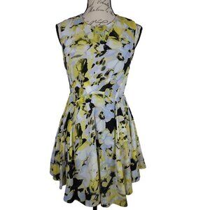 Bar III |  NWT Sleeveless Fit & Flare Yellow Floral Dress | Size S